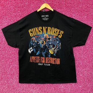 Guns n' Roses Appetite For Destruction 1987 Tour T-Shirt 2XL
